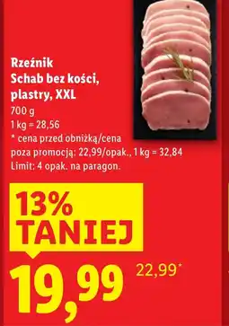 Lidl Schab bez kości Rzeźnik oferta