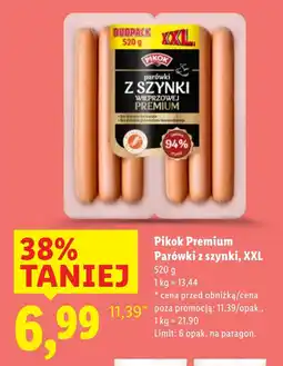 Lidl Parówki Pikok oferta