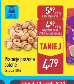 ALDI Pistacje prażone solone oferta