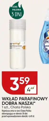 Chata Polska Wkład parafinowy dobra nasza chata polska oferta