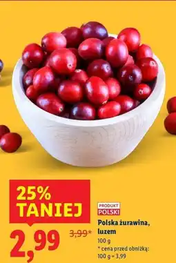 Lidl Żurawina oferta