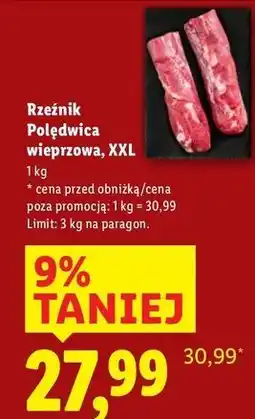 Lidl Polędwica wieprzowa Rzeźnik Codzienna Dostawa oferta