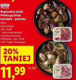 Lidl Wątróbka z gęsi białej kołudzkiej Regionalne Szlaki oferta