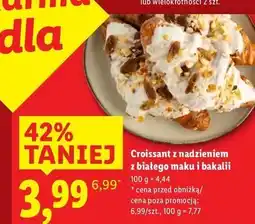 Lidl Croissant z białym makiem i bakaliami oferta