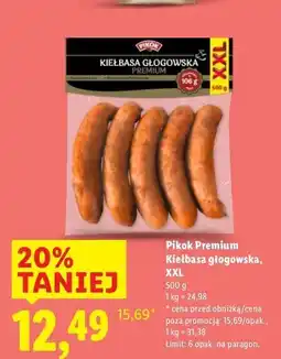 Lidl Kiełbasa głogowska Pikok oferta