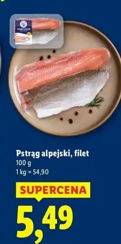 Lidl Pstrąg alpejski oferta