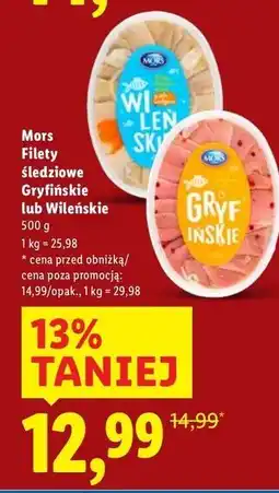 Lidl Filety śledziowe wileńskie Mors Ryby oferta