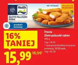 Lidl Złote paluszki rybne z fileta Frosta oferta