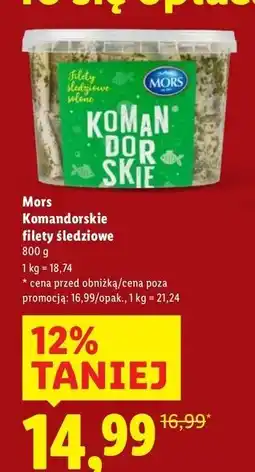 Lidl Filety śledziowe komandorskie Mors Ryby oferta