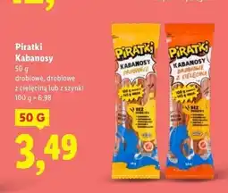 Lidl Kabanosy z szynki Pikok Piratki oferta