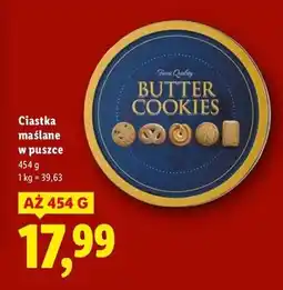 Lidl Ciastka maślane w puszce oferta
