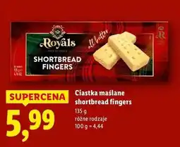 Lidl Ciastka maślane Royals Shortbread Selection oferta