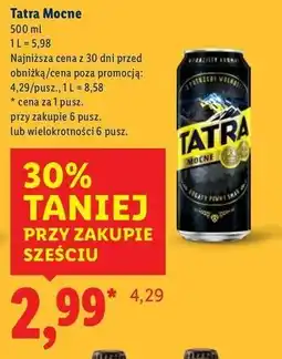 Lidl Piwo Tatra Mocne oferta