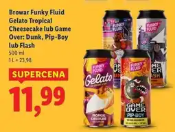 Lidl Piwo game over flash Funky Fluid oferta