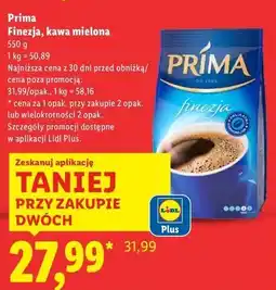 Lidl Kawa Cafe Prima Finezja oferta