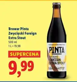 Lidl Piwo foreign extra stout Pinta oferta