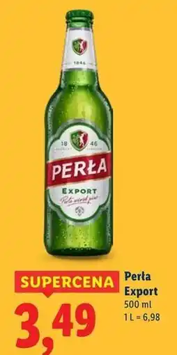 Lidl Piwo Perła Export oferta