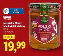 Lidl Polski miód wielokwiatowy Mazurskie Miody oferta