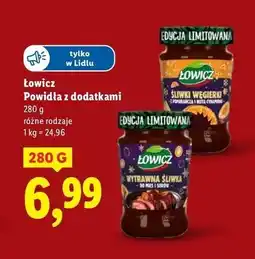 Lidl Śliwki węgierki z pomarańczą nutą cynamonu Łowicz oferta
