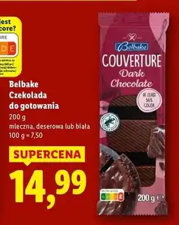 Lidl Czekolada biała do gotowania Belbake oferta