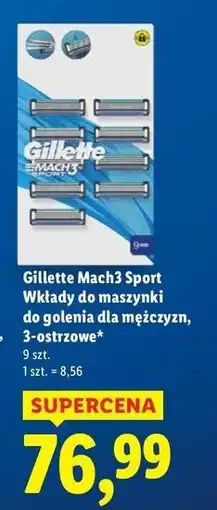 Lidl Wkłady do maszynki Gillette Mach3 Sport oferta