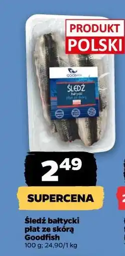 Netto Śledź bałtycki płat ze skórą Goldfish oferta