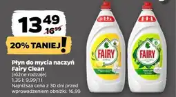 Netto Płyn do mycia naczyń Fairy Clean oferta