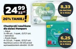 Netto Chusteczki nawilżane dla dzieci Pampers oferta