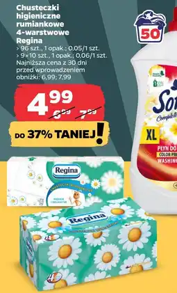 Netto Chusteczki higieniczne rumiankowe 4-warstwowe Regina oferta