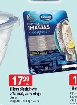 E.Leclerc Filety śledziowe a'la matjas klasyczne Lisner oferta