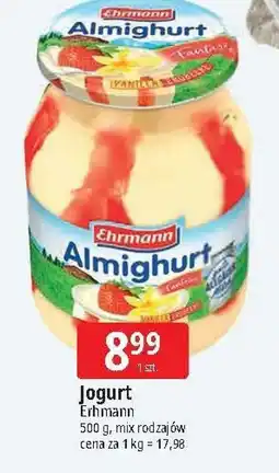 E.Leclerc Jogurt wanilia + truskawka Ehrmann oferta