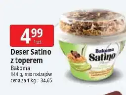 E.Leclerc Deser z ciastem pistacjowym Bakoma Satino oferta