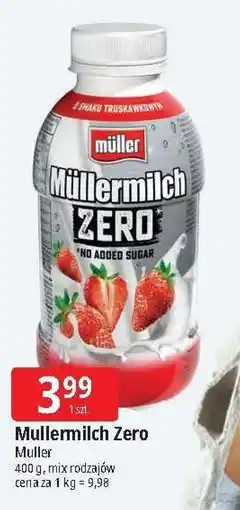 E.Leclerc Napój mleczny truskawkowy Mullermilch Zero oferta