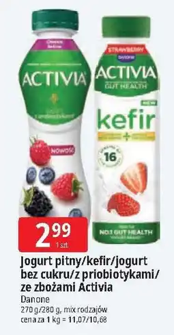 E.Leclerc Kefir truskawkowy Danone Activia oferta
