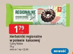 E.Leclerc Herbatniki regionalne w polewie kakaowej Cukry Nyskie oferta