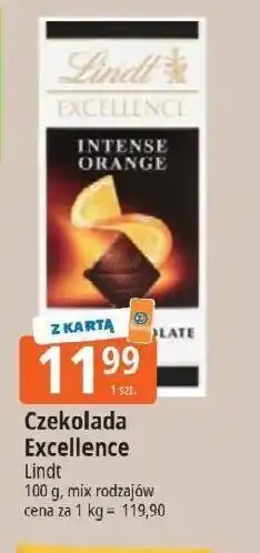 E.Leclerc Czekolada orange intense Lindt Excellence oferta