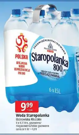 E.Leclerc Woda lekki gaz Staropolanka 800 oferta