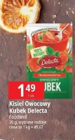 E.Leclerc Kisiel truskawkowy z kawałkami owoców Delecta Owocowy Kubek oferta