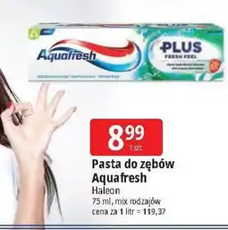 E.Leclerc Pasta do zębów fresh feel Aquafresh Plus oferta