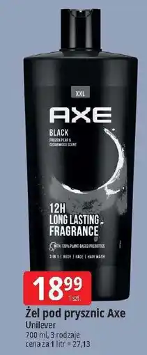 E.Leclerc Żel pod prysznic Axe Black oferta