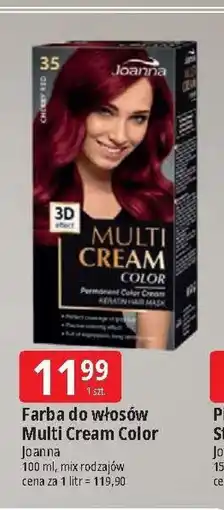 E.Leclerc Farba do włosów 35 wiśniowa czerwień Joanna Multi Cream Color oferta