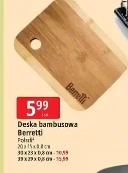 E.Leclerc Deska do krojenia bambusowa 39 x 29 0.8 cm Berretti oferta