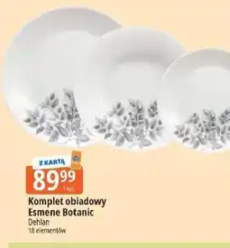 E.Leclerc Komplet obiadowy esmene botanic Delhan oferta
