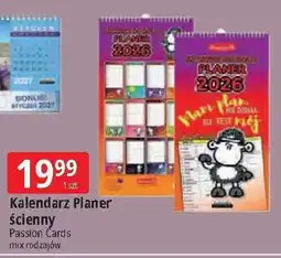 E.Leclerc Kalendarz planer ścienny Passion Cards oferta