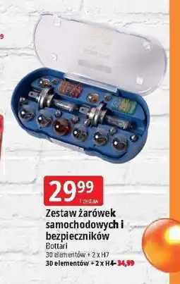 E.Leclerc Zestaw żarówek samochodowych i bezpieczników 30 el. + 2x h4 Bottari oferta