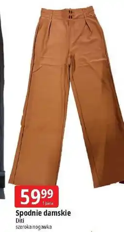 E.Leclerc Spodnie damskie szeroka nogawka Diti oferta