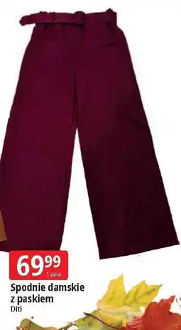 E.Leclerc Spodnie damskie z paskiem Diti oferta