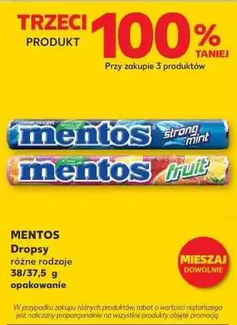 Kaufland Dropsy strong mint Mentos Classic oferta