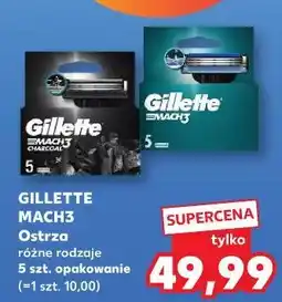 Kaufland Wkłady do maszynki Gillette Mach 3 Charcoal oferta