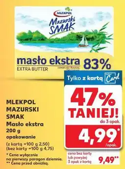 Kaufland Masło ekstra Mazurski Smak oferta
